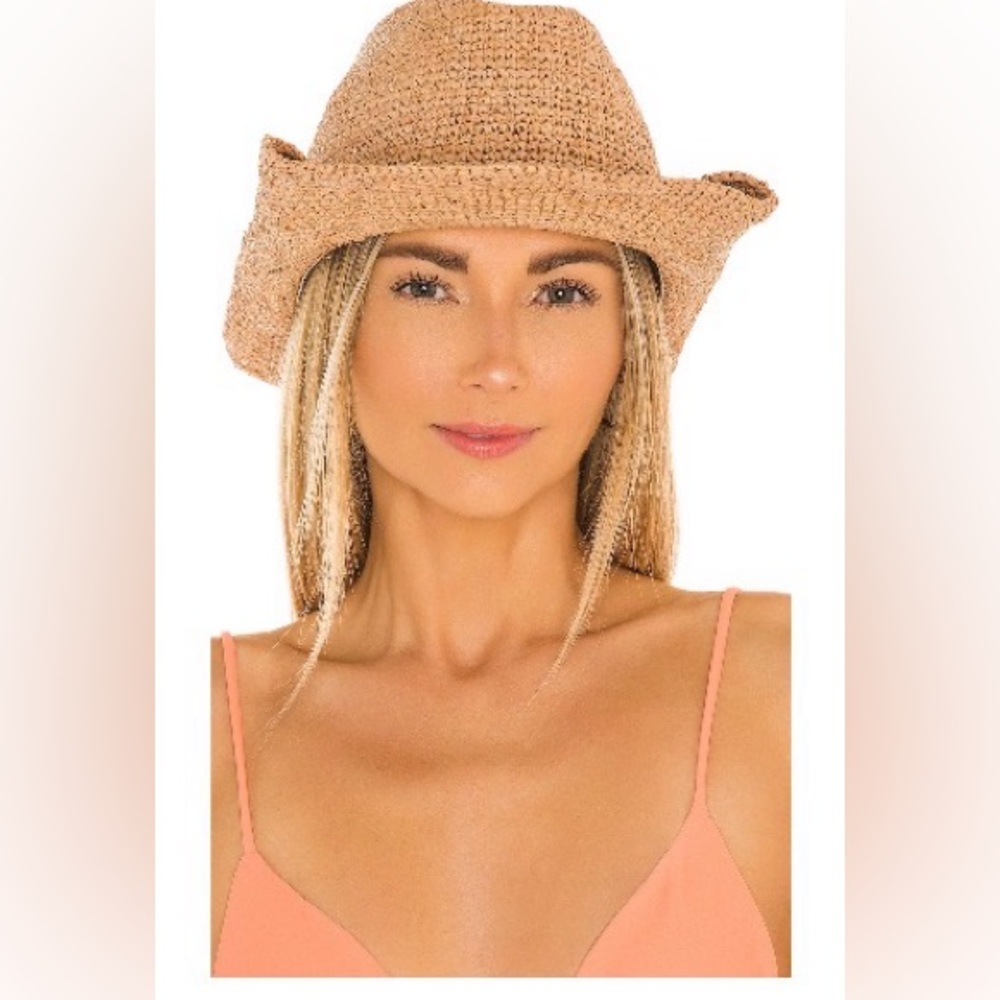 L*Space Tan Straw Hat